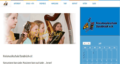 Desktop Screenshot of kreismusikschule-osnabrueck.de